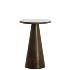 Bronze Marble Side Table