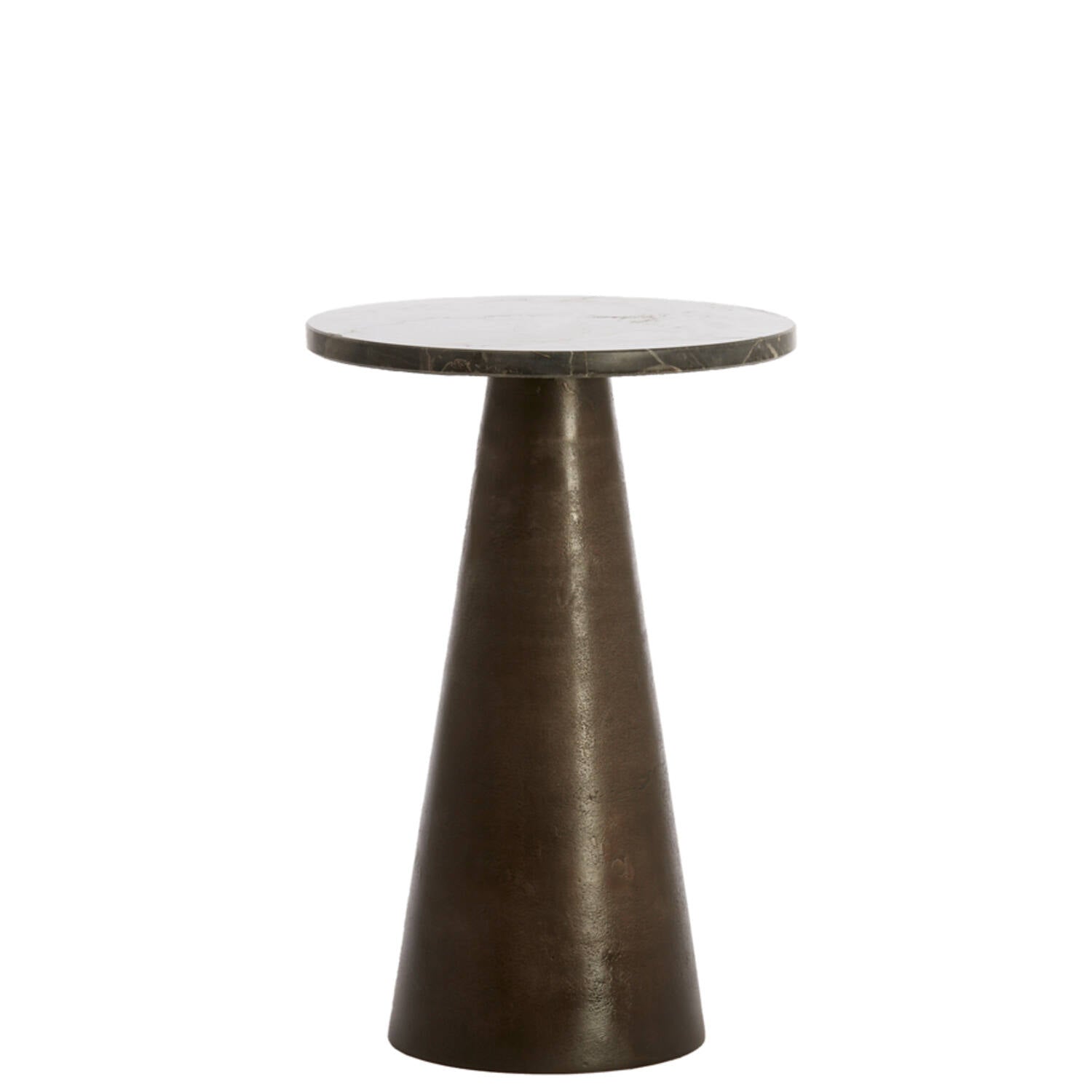 Bronze Marble Side Table