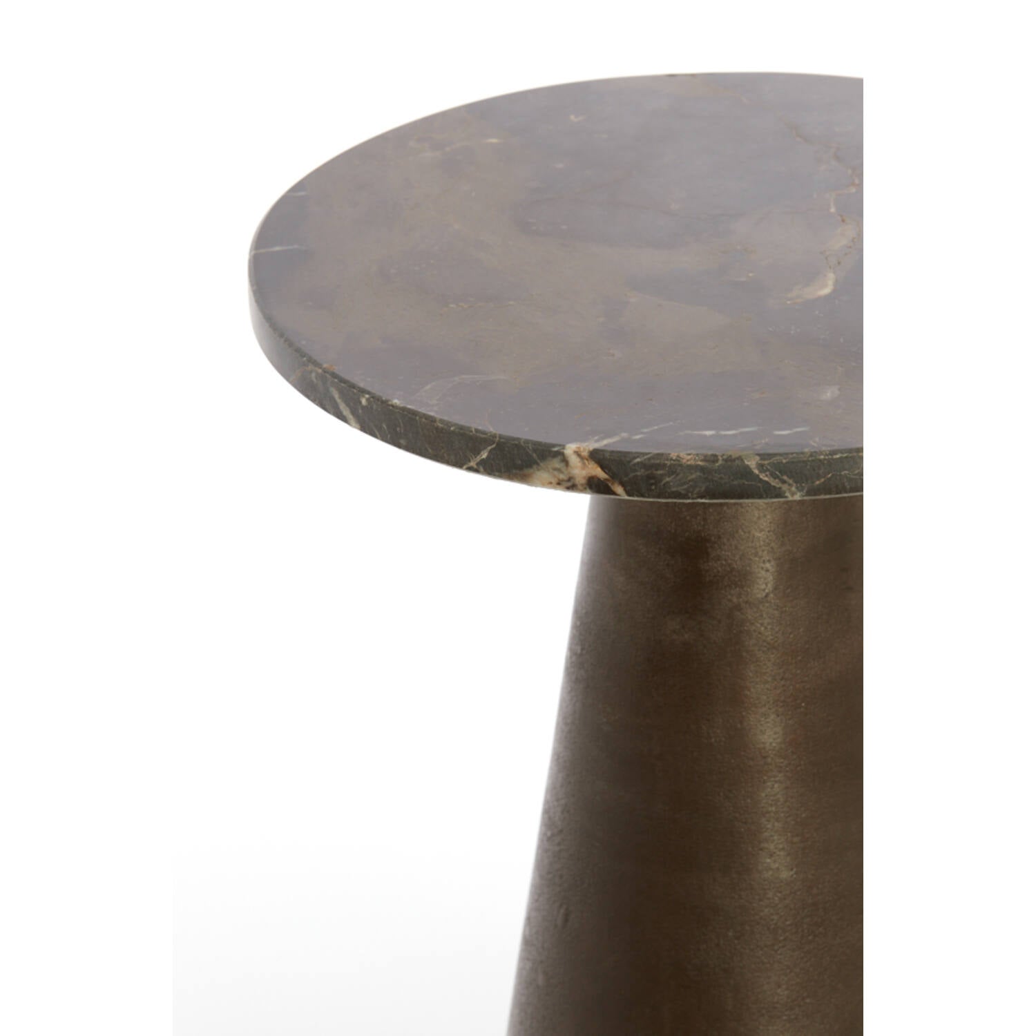 Bronze Marble Side Table