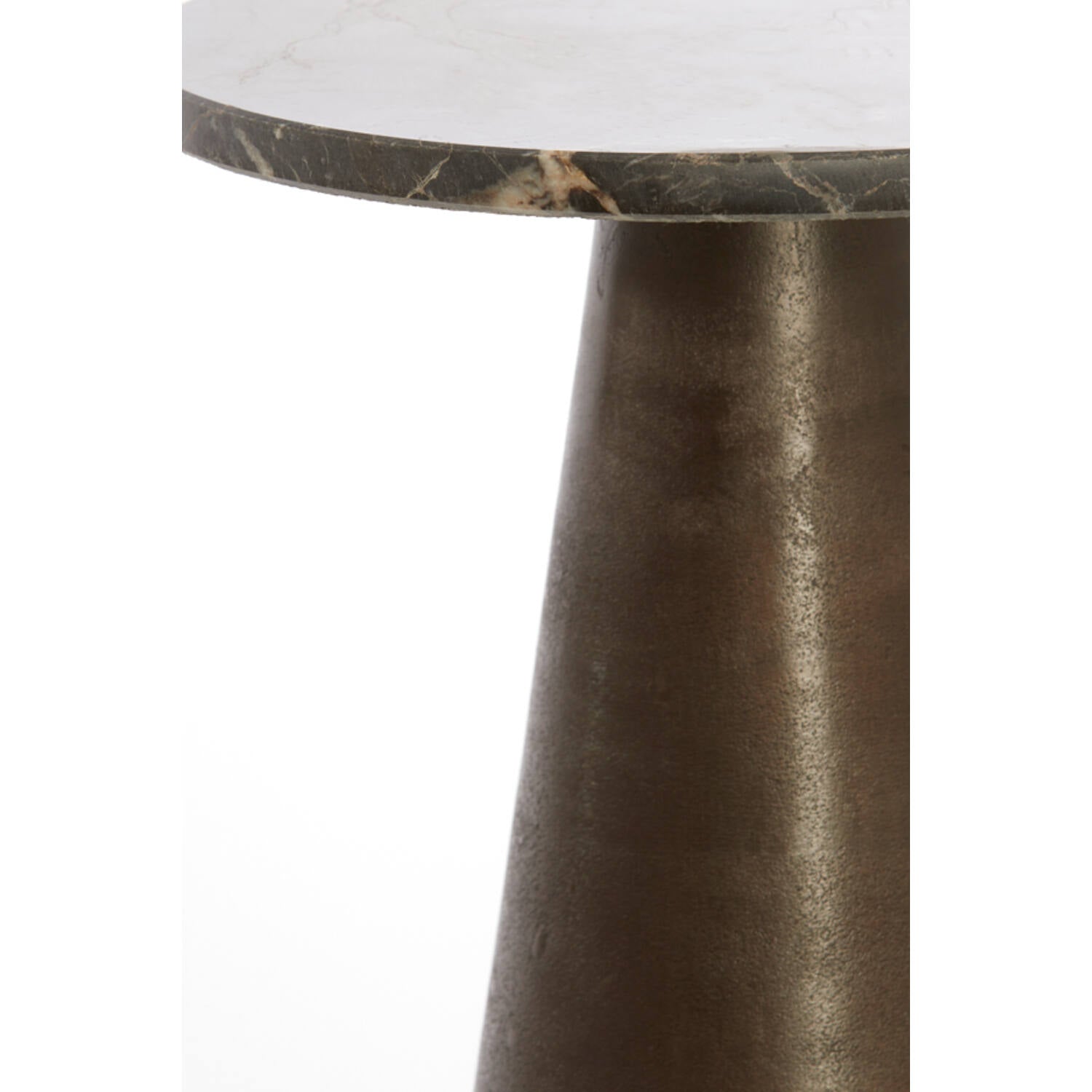 Bronze Marble Side Table