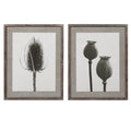 Poppy Prints with Linen Border