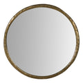 Antique Brass Round Wall Mirror