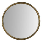 Antique Brass Round Wall Mirror