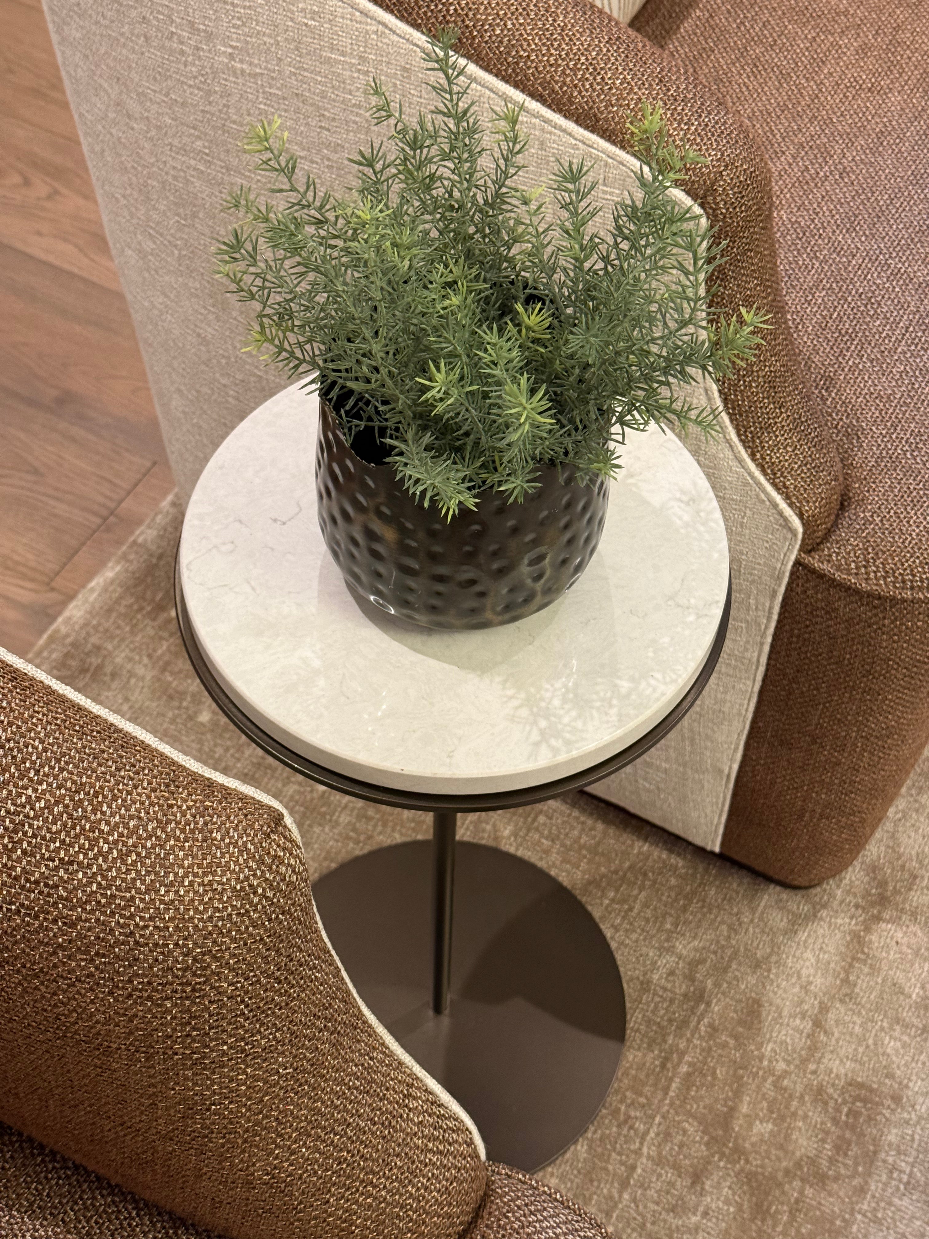Bespoke Bronze Quartz Side Table