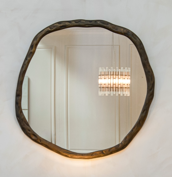 Textured Bronze Mirror