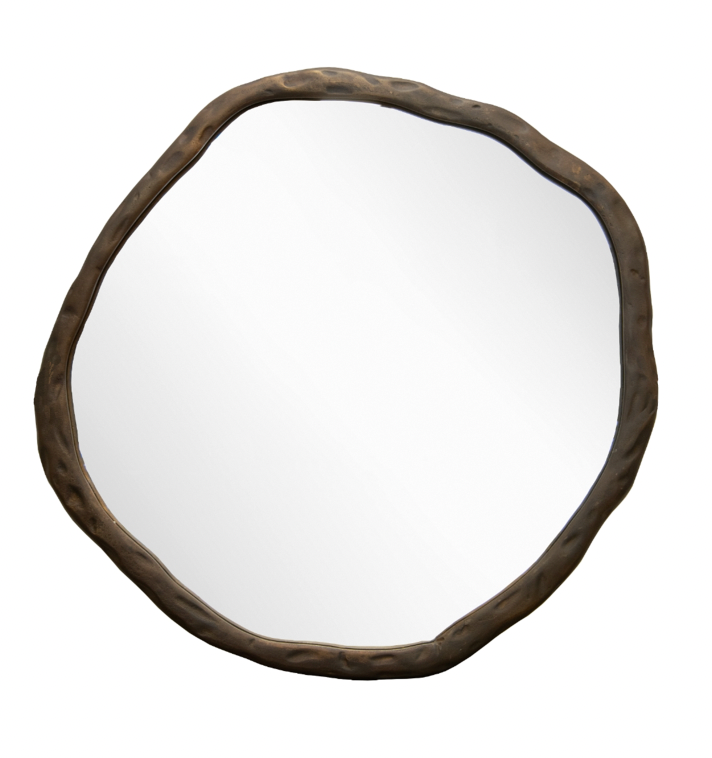 Textured Bronze Mirror