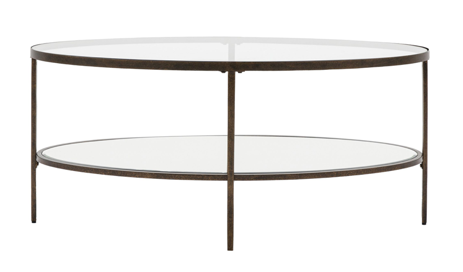 Bronze Oval Coffee Table