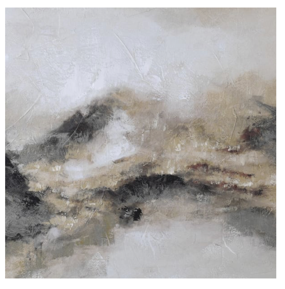 Abstract Framed Canvas