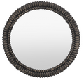 Textured Round Mirror