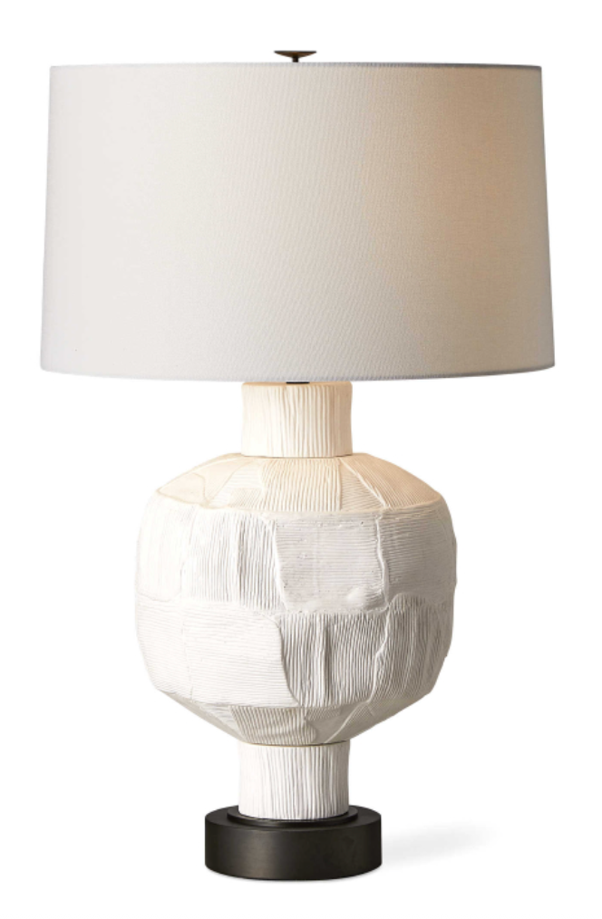 Textured Woven Table Lamp