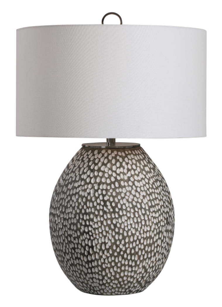 Pitted Ceramic Table Lamp