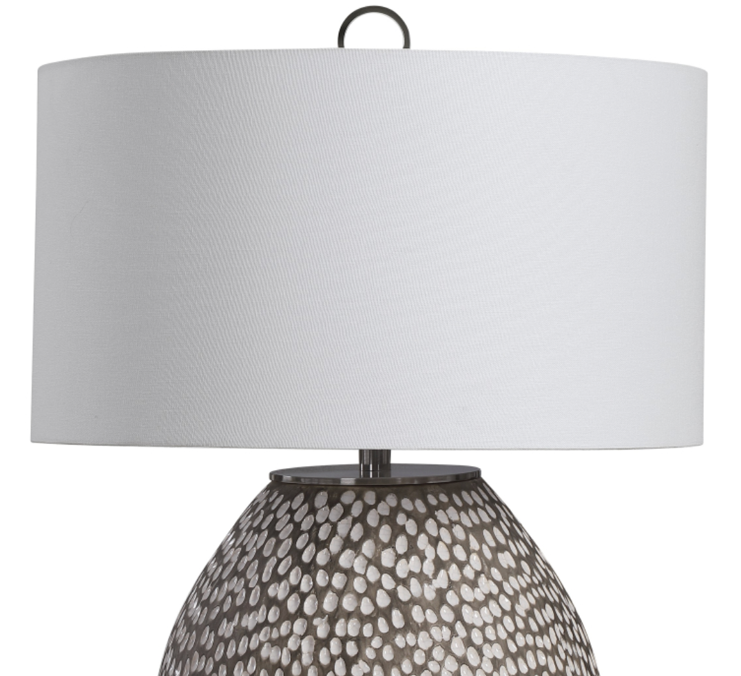 Pitted Ceramic Table Lamp