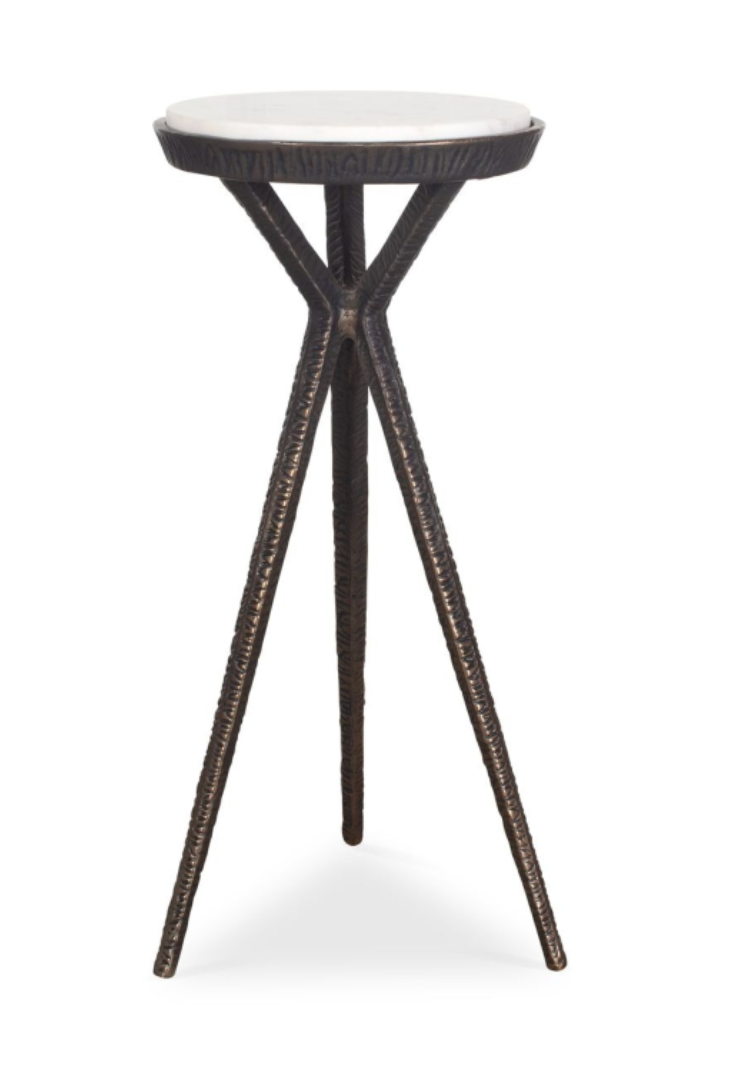 White Marble Side Table