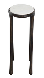 Oval Bronze Side Table