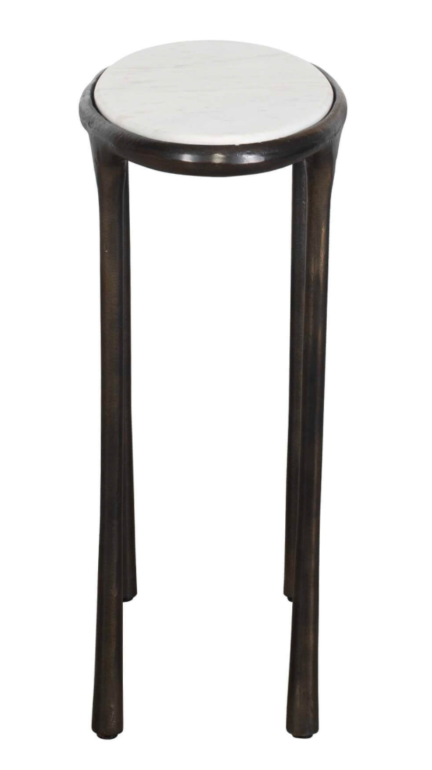 Oval Bronze Side Table