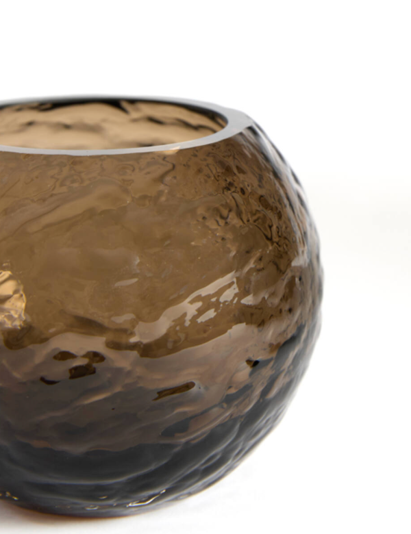 Bronze Brown Glass Tealight