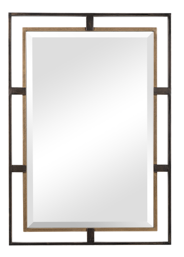 Gold & Bronze Rectangle Mirror