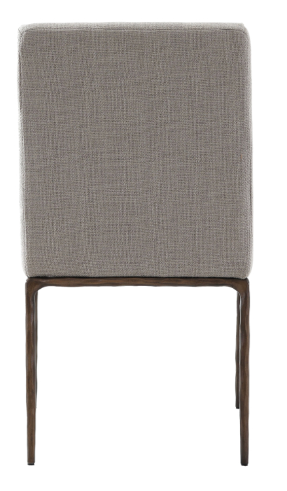 Bronze Metal Legs Dining Chair