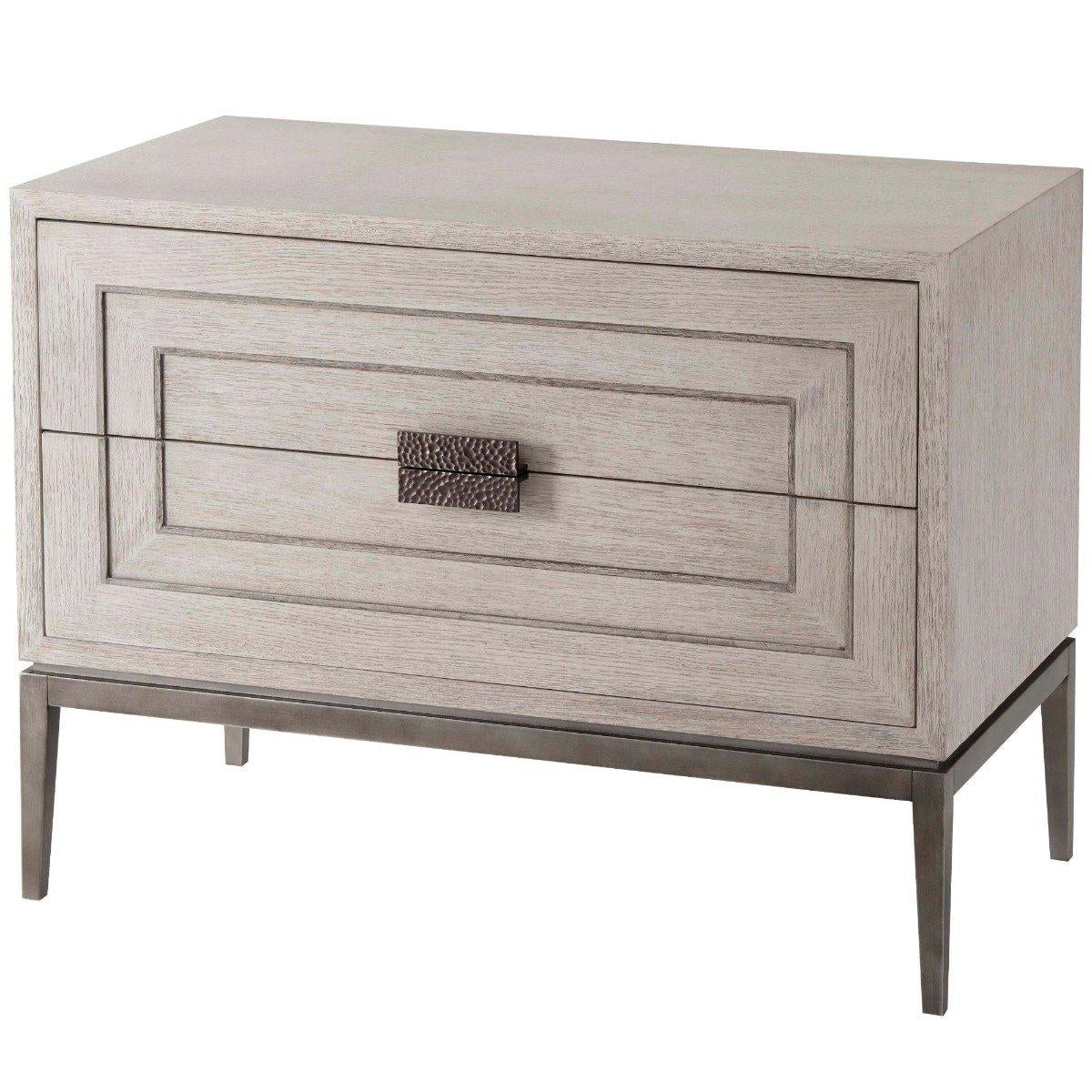 Grey Oak Bedside Table
